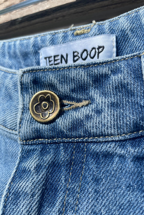 レースドッキングルーズデニム